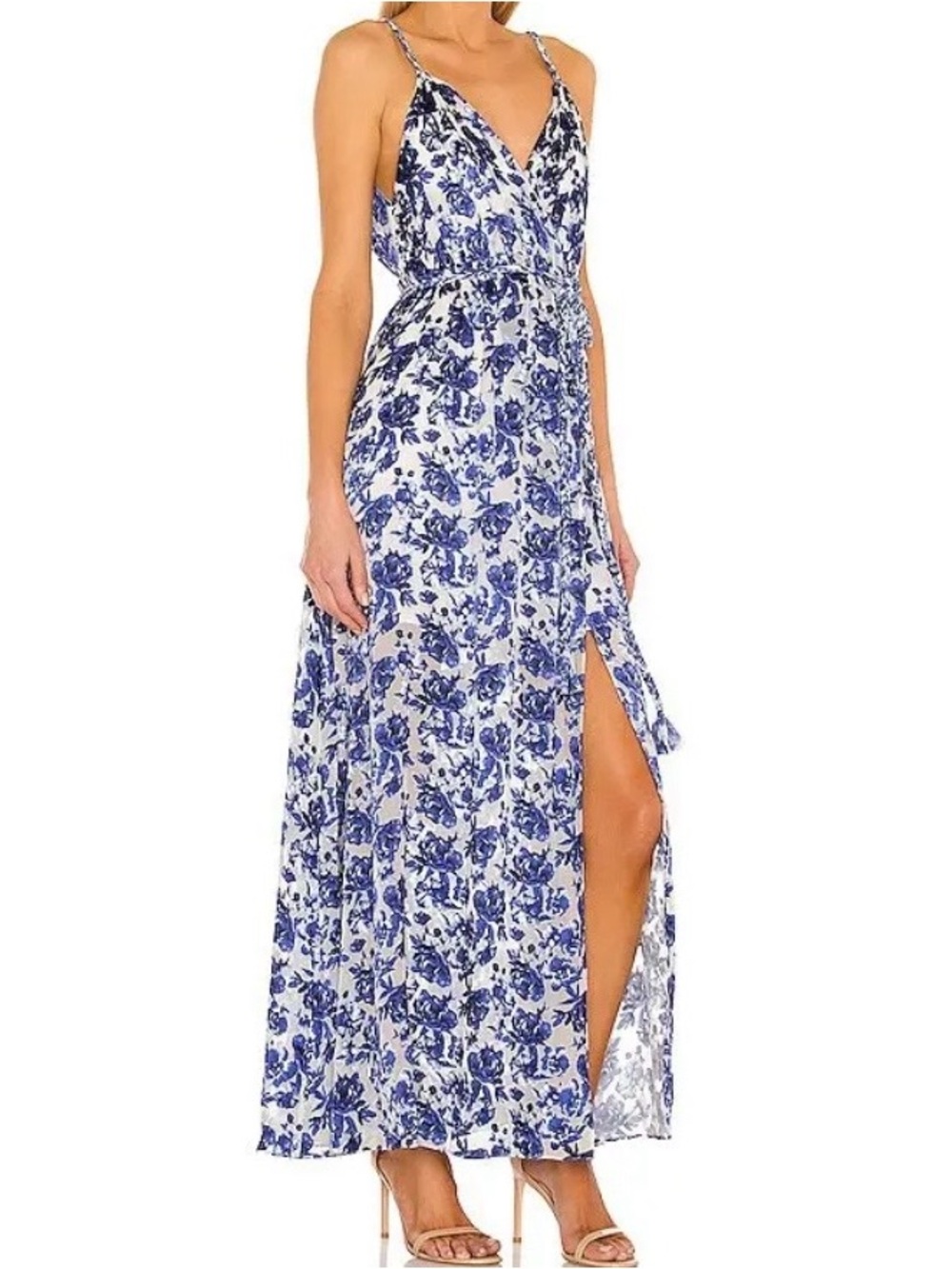 ALICE + OLIVIA Samantha Maxi Dress In Blue Size 8